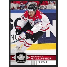 3 Brendan Gallagher Base Set 2017-18 Canadian Tire Upper Deck Team Canada